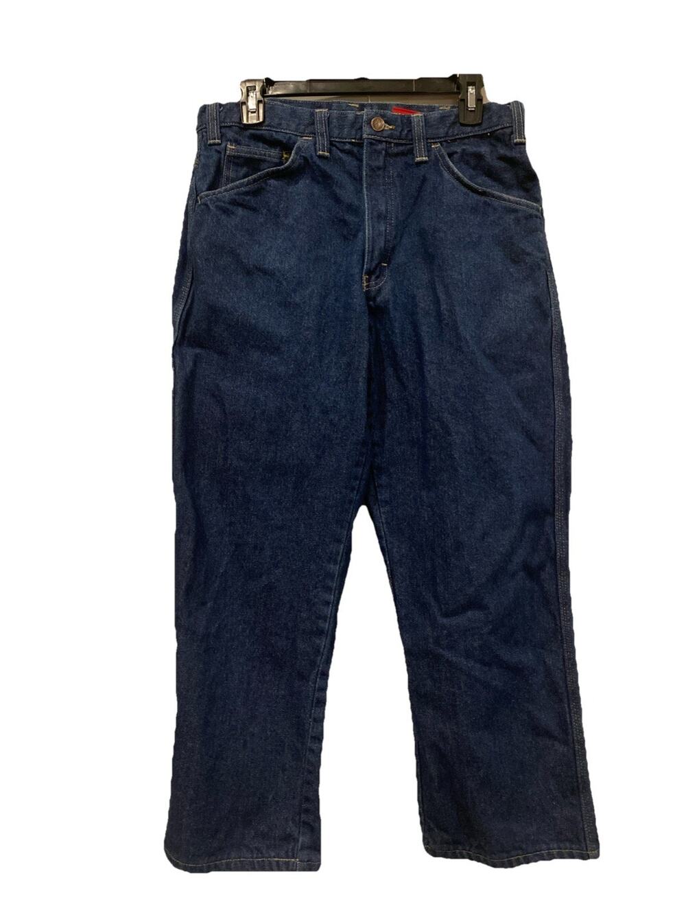 Dickies FR 2112 Jeans Mens 32X26.5 Flame Resistant Dark Wash Blue Denim RU900RNB